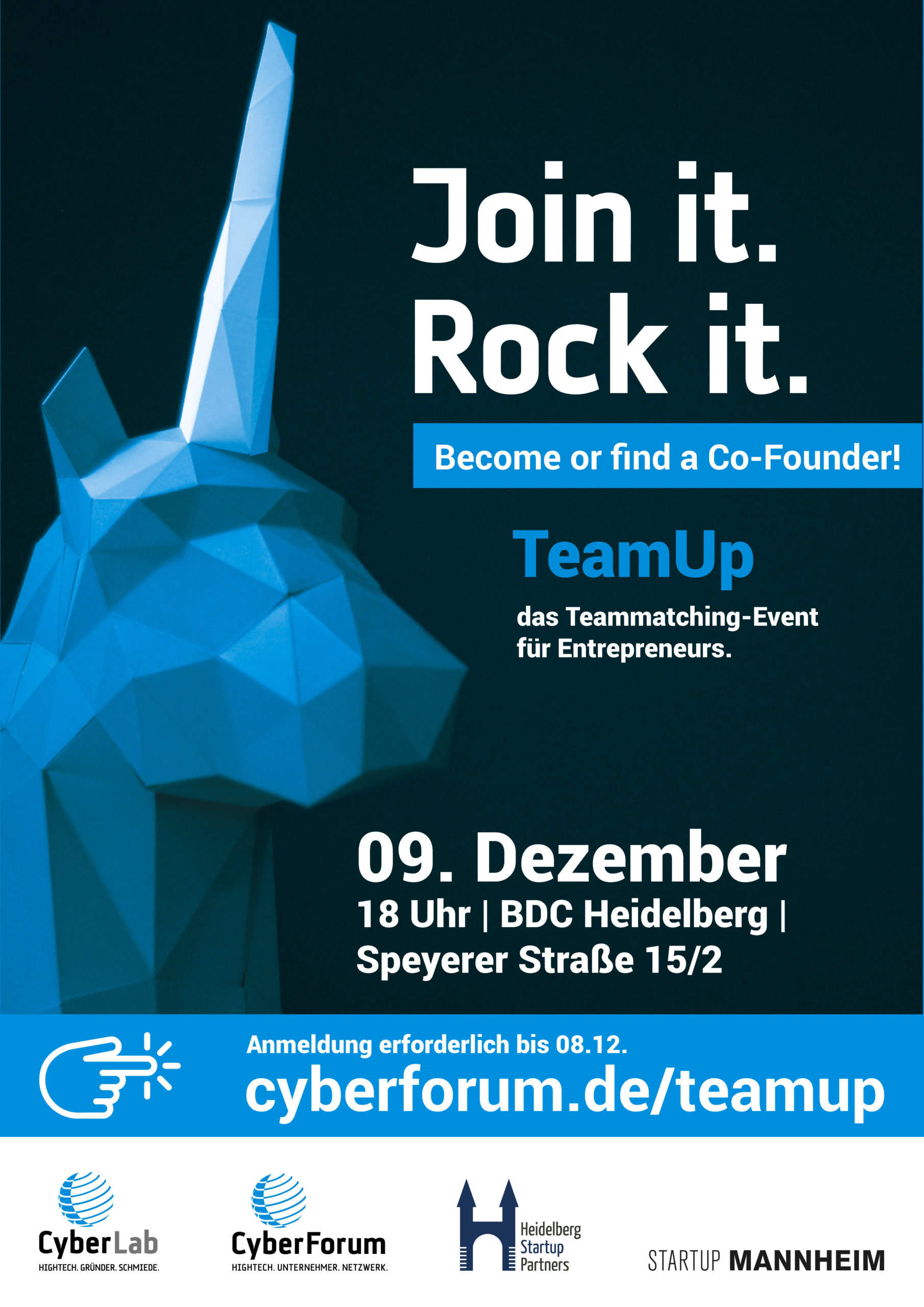 TeamUp - become or find a Co-Founder!